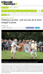 Château-Larcher : joli succès de la foire malgré la pluie par Nouvelle République